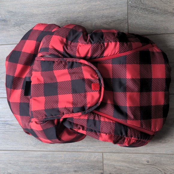 Red and black buffalo print carseat cover - Picture 2 of 2